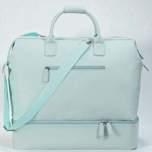 NOBL Travel Drop Bottom Weekender Bag - Powder Blue